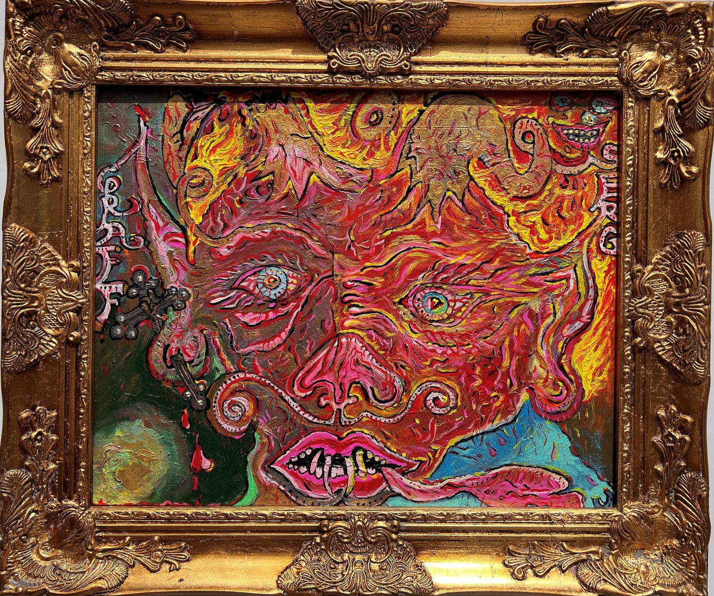 Abstract Painting on Canvas by Serg Graff, "Apocalypse"