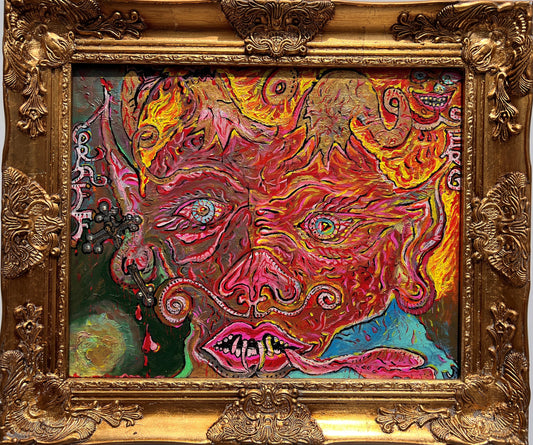 Abstract Painting on Canvas by Serg Graff, "Apocalypse"