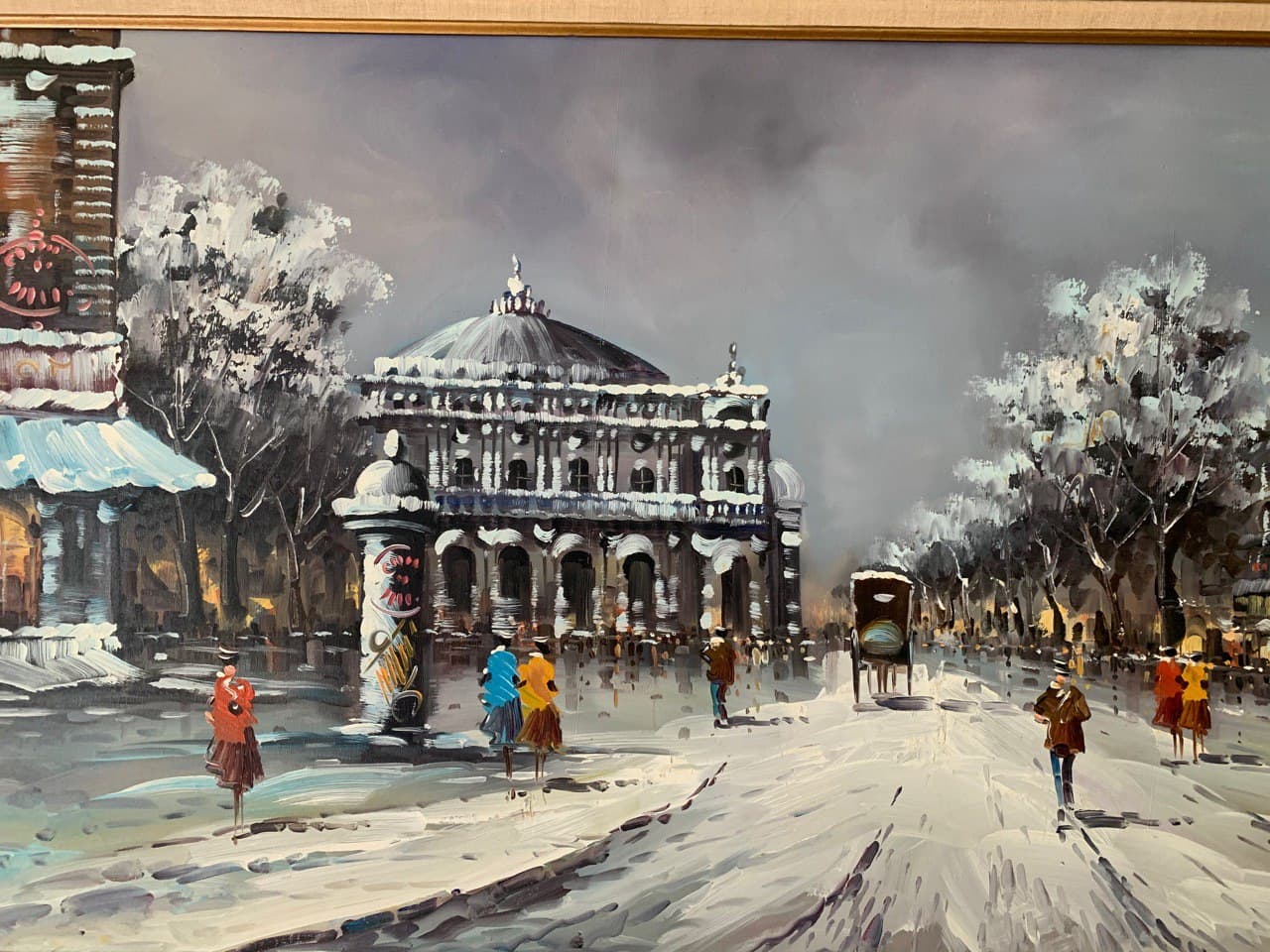 Huge original Oil Painting On Canvas, Listed Artist Antonio De Vity (1901-1993)