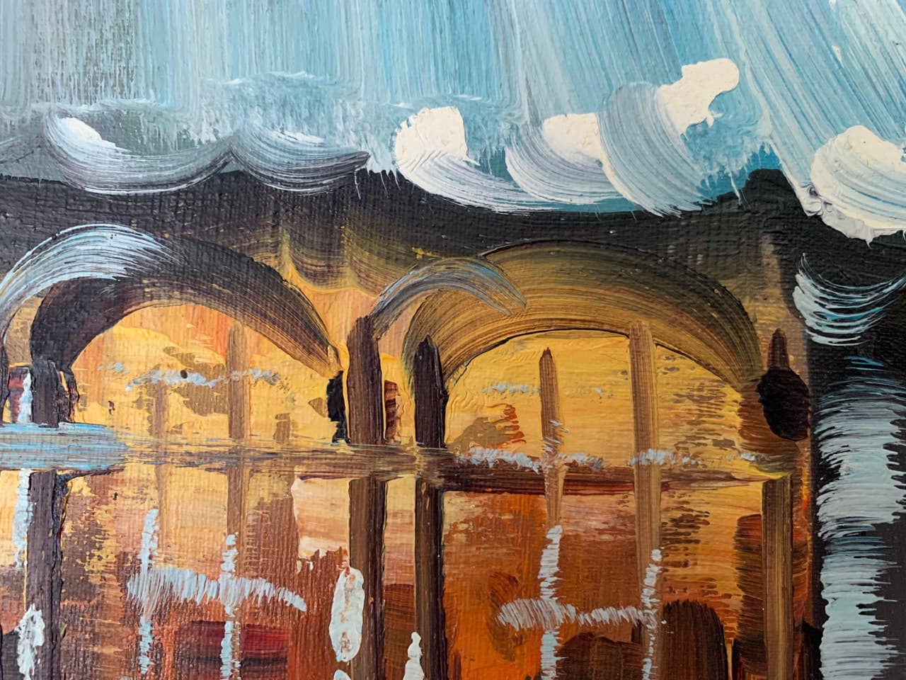 Huge original Oil Painting On Canvas, Listed Artist Antonio De Vity (1901-1993)