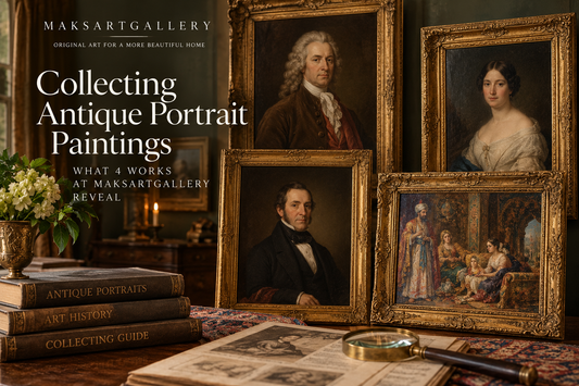 Collecting Antique Portrait Paintings: What 4 Works at MaksArtGallery Reveal