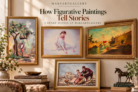How Figurative Paintings Tell Stories: 4 Genre Scenes at MaksArtGallery