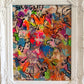 Serg Graff "Phantom Theatre" Original Acrylic Painting Whimsical Abstract Framed