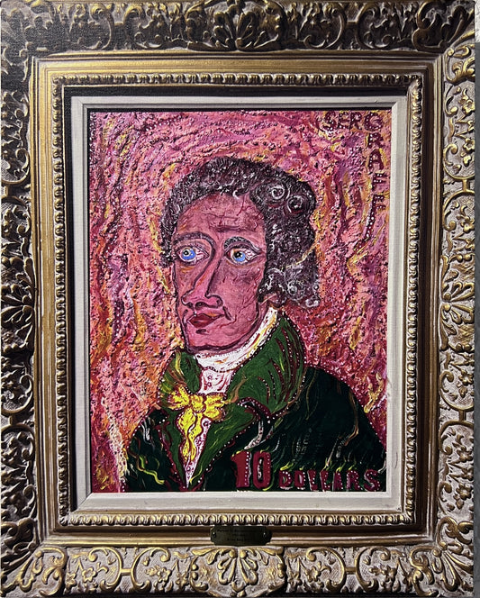 PRINT On Canvas, Portrait ALEXANDER HAMILTON By Serg Graff Limited Edition COA