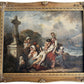 1899 Irma Vauthier Antique Oil Painting European Genre Scene by Gilt Frame