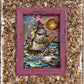 Serg Graff Original "Yelmar" Acrylic Ship Painting | Seashell Frame Coastal Art