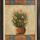 Original Floral Oil Painting “Golden Bloom” by Alena Kalen Framed Textured, COA