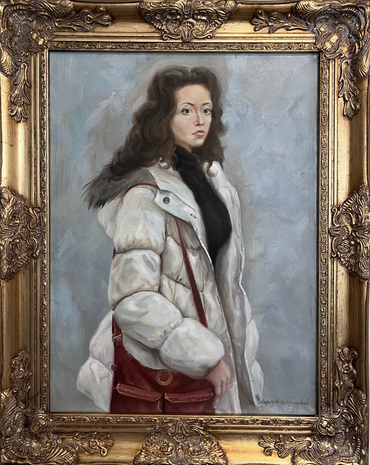 Original Oil Painting "Student" by A. Morozov-Ussuriysky – Realist Portrait