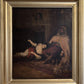 Italian Artist Fortuny Antique 19th c. oil painting on canvas, Genre scene