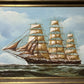 Listed Italian Artist Renato Longanesi Large oil painting on canvas Clipper ship