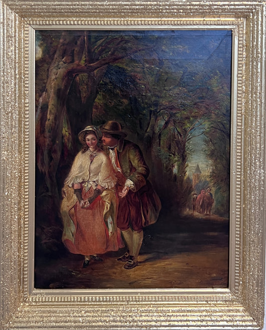 1870 British Artist Henry Martin (1835-1908) Antique Genre scene O/c painting