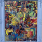 Original Abstract Painting on Canvas "Optimistic Creativity" by Serg Graff COA