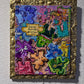 Serg Graff Original Abstract Textured Painting on Canvas "Funny Puzzles" COA