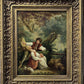 Antique Oil Painting Romantic Pastoral Scene 19th Century French Classical Art