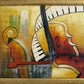 Original Abstract Oil Painting Alena Kalen Cadence Musical Art Contemporary, COA