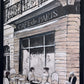 Cafe de Paris Framed Textured Canvas Print – French Bistro Scene – 20"x28"
