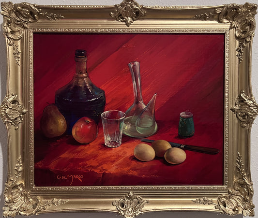 Listed French Artist Georges de Marco 1906-1990 Oil canvas painting Still Life