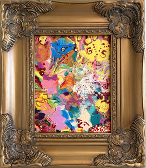 Serg Graff "Fabric of Joy" Abstract Painting Acrylic on Canvas Framed Art, COA