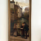 Antique 1913 Venetian/Italian School Canal Scene V. Campiniz Figures Landscape