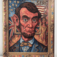 Abraham Lincoln  20"x16" Print on Canvas by Serg Graff, Surreal Pop Art Portrait