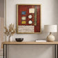 Original Abstract Textured Oil Painting by Alena Kalen "Cipher" Framed, COA