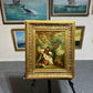 Antique Oil Painting Romantic Pastoral Scene 19th Century French Classical Art