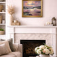 Seascape Oil Painting Signed Jian Ocean Waves Sunset, Impressionist Coastal Art
