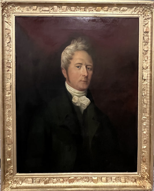 Original Antique 19c. Oil Painting "Rev. Richard Coytmor Howard" – 1823 Portrait