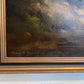 “At The Inn” by Henry T. Harvey – Vintage Oil Painting on Canvas, Framed