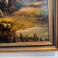 ✨ “At The Inn” by Henry T. Harvey – Vintage Oil Painting on Canvas, Framed