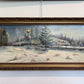 Oil Painting Winter Landscape with Russian Church –by Russian Artist Tresnevskiy