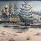 Oil Painting Winter Landscape with Russian Church –by Russian Artist Tresnevskiy
