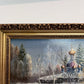 Oil Painting Winter Landscape with Russian Church –by Russian Artist Tresnevskiy