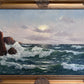 Gerhard Lukas Larsen (German 1911-1965) Oil canvas Vintage, Maritime, Seascape