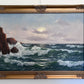 Gerhard Lukas Larsen (German 1911-1965) Oil canvas Vintage, Maritime, Seascape