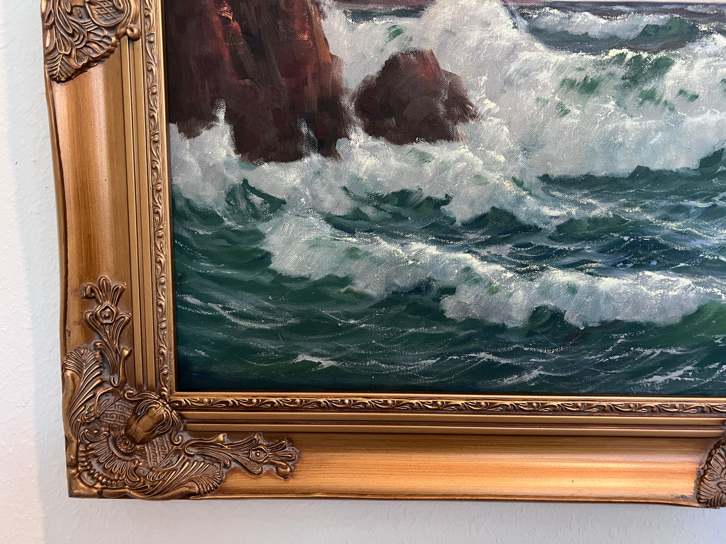 Gerhard Lukas Larsen (German 1911-1965) Oil canvas Vintage, Maritime, Seascape