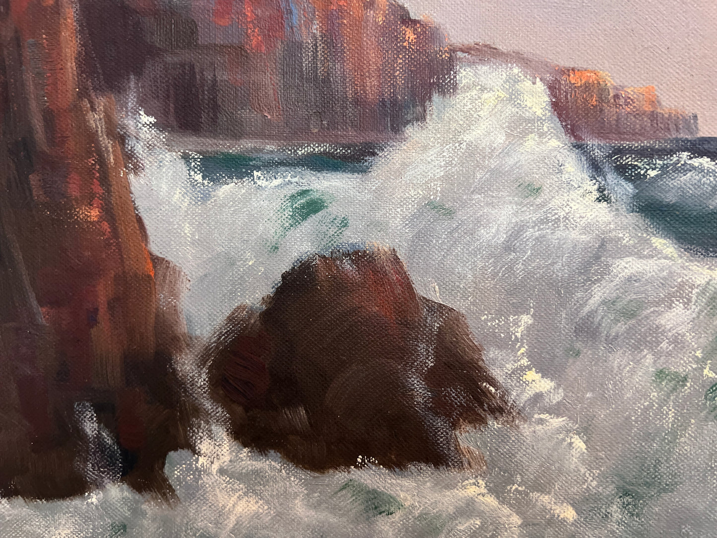 Gerhard Lukas Larsen (German 1911-1965) Oil canvas Vintage, Maritime, Seascape