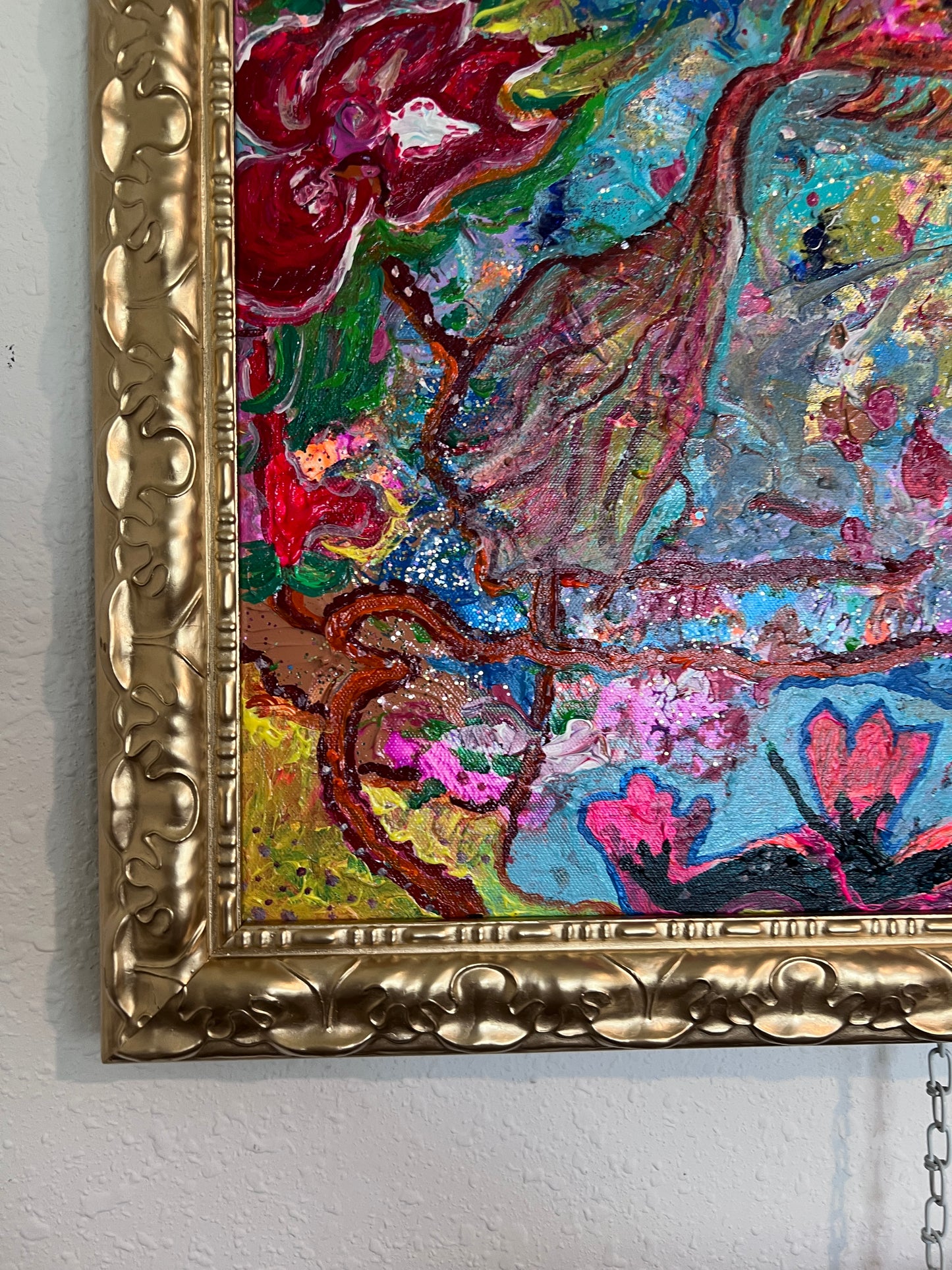 Serg Graff Large Original Abstract Painting on Canvas "Lagoon Awakening" COA