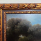 Antique Italian Landscape Oil Painting Signed Rastelli, Vintage Framed Art