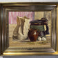 1898 Scandinavian Artist F. SJOSTEDT Antique Oil Painting on canvas, Still Life