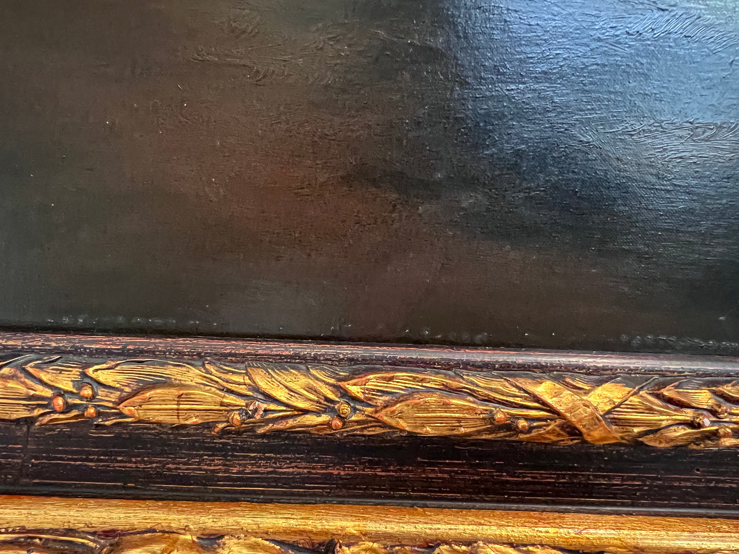 Antique Italian Landscape Oil Painting Signed Rastelli, Vintage Framed Art