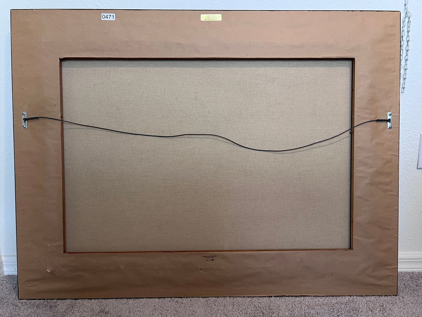 Antique Italian Landscape Oil Painting Signed Rastelli, Vintage Framed Art