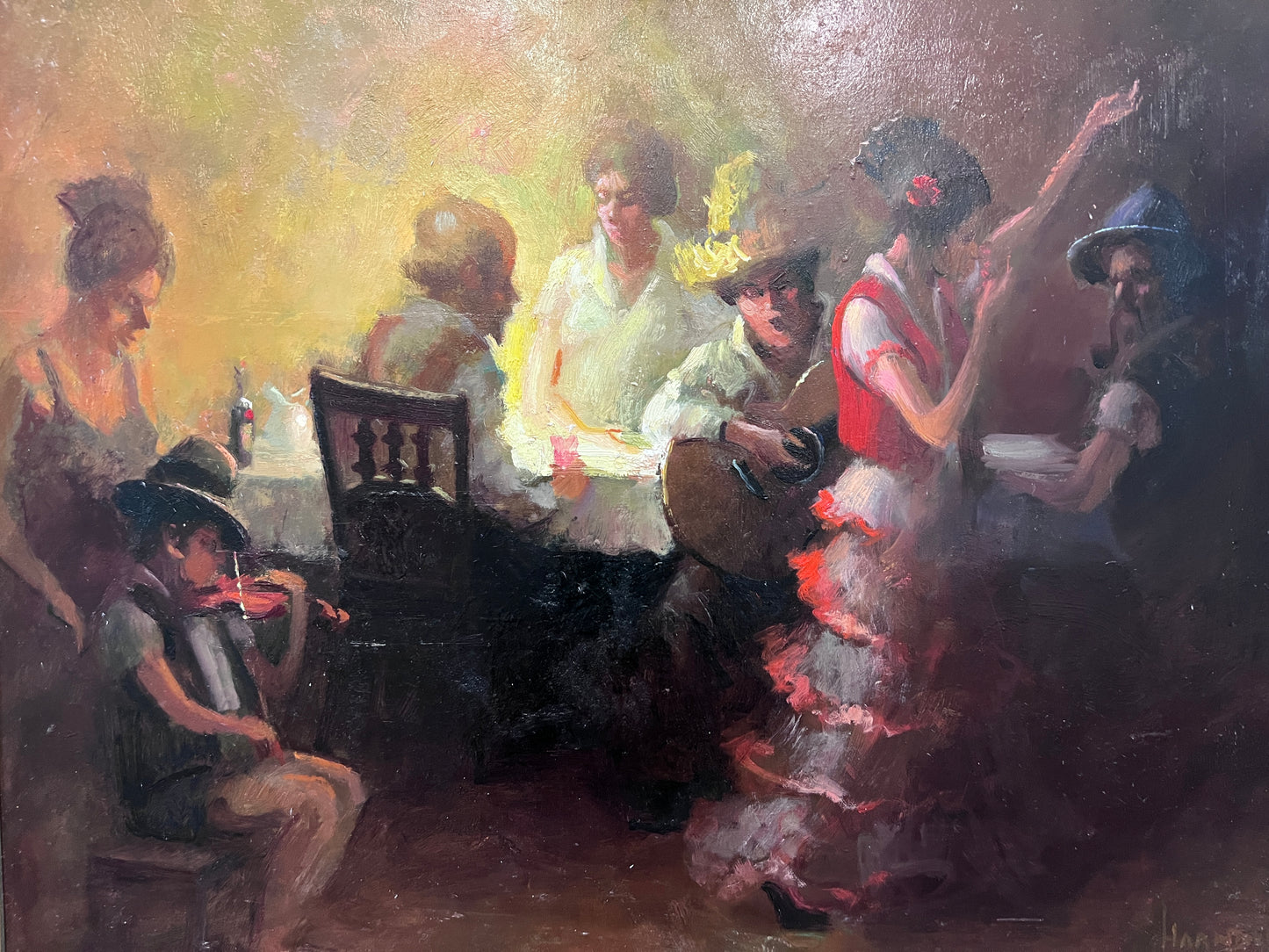 Original Oil Painting Signed by William Harnden American Impressionist 1920-1983