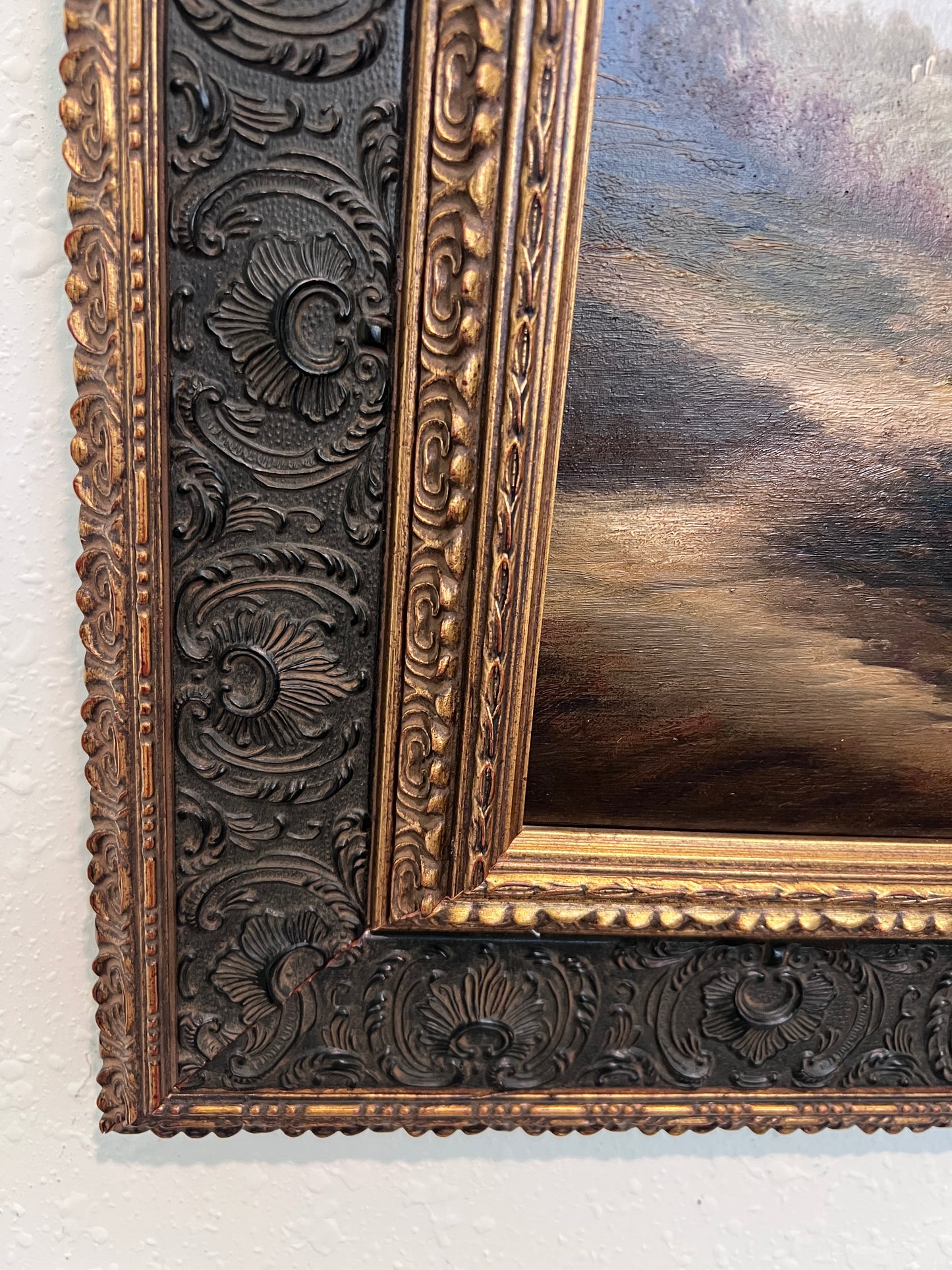 Antique Italian Landscape Oil Painting Signed Rastelli European School