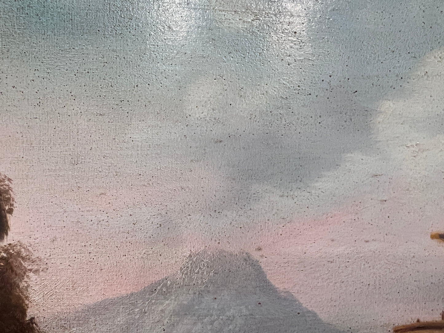 Antique Italian Landscape Oil Painting Signed Rastelli European School