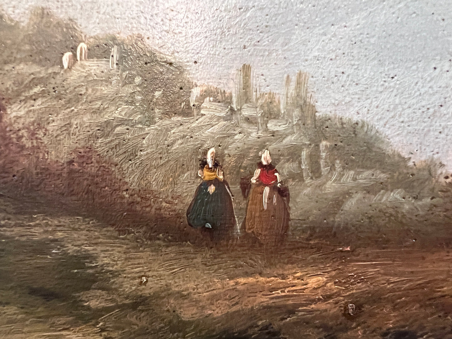 Antique Italian Landscape Oil Painting Signed Rastelli European School