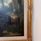 Antique 19 century Pastoral Genre Original Oil Canvas Painting European School