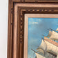 Majestic Tall Ship Original Oil Painting on canvas – Signed Hoffman – Framed