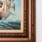 Majestic Tall Ship Original Oil Painting on canvas – Signed Hoffman – Framed