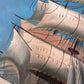 Majestic Tall Ship Original Oil Painting on canvas – Signed Hoffman – Framed